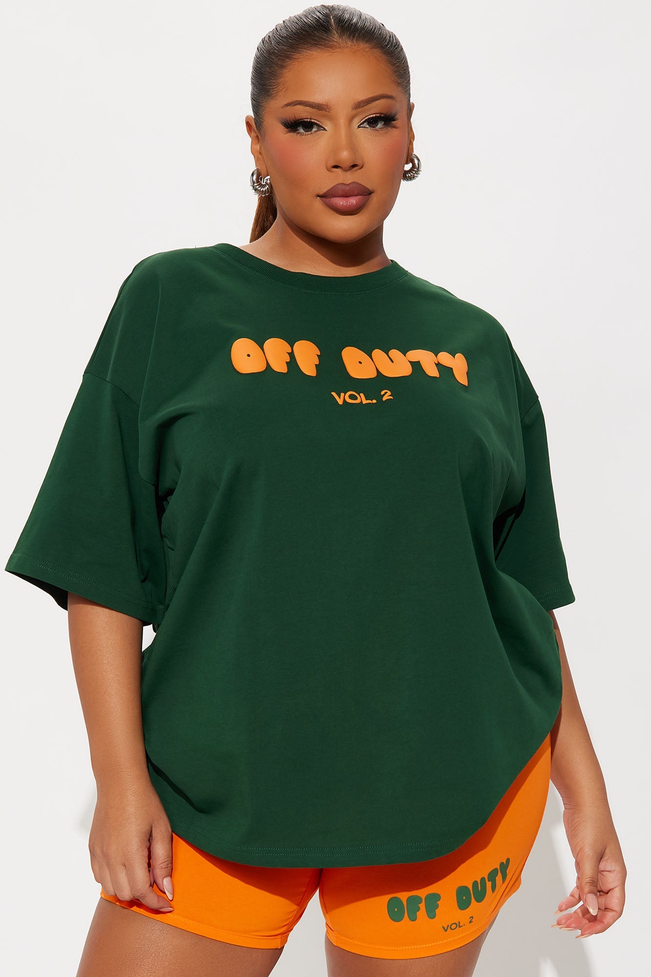 Off Duty Biker Short Set - Hunter