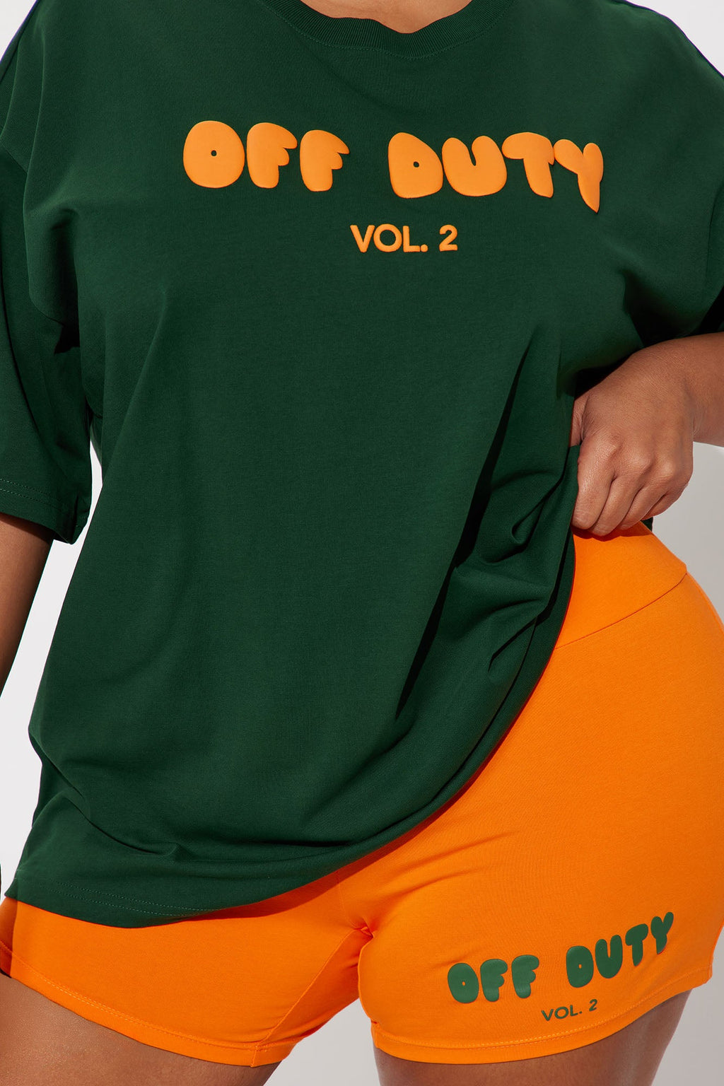 Off Duty Biker Short Set - Hunter