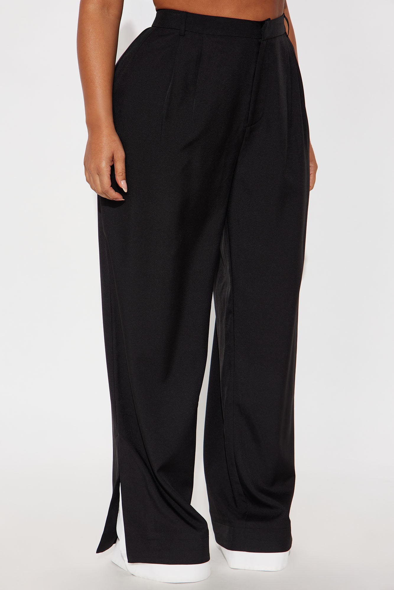 Put In Work High Rise Trouser - Black/White