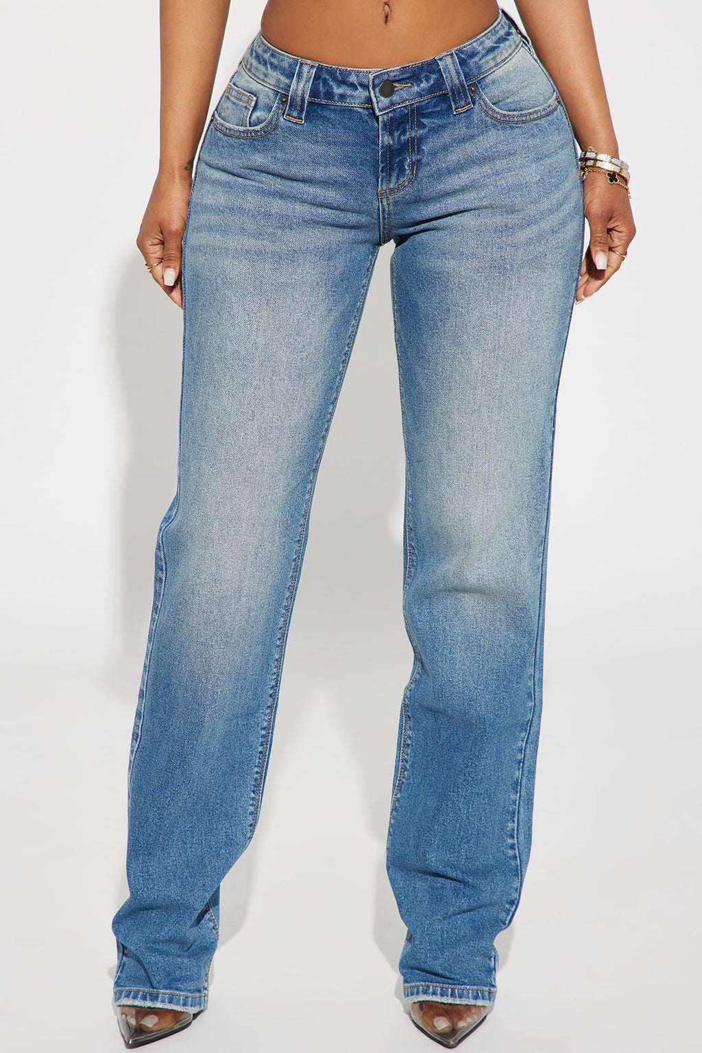 Sicily Straight Leg Jeans - Medium Wash