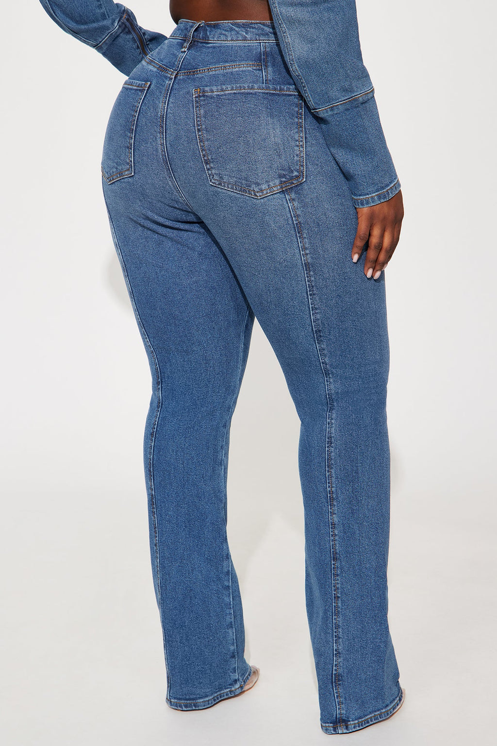 Tagging Along Stretch Bootcut Jeans - Medium Wash