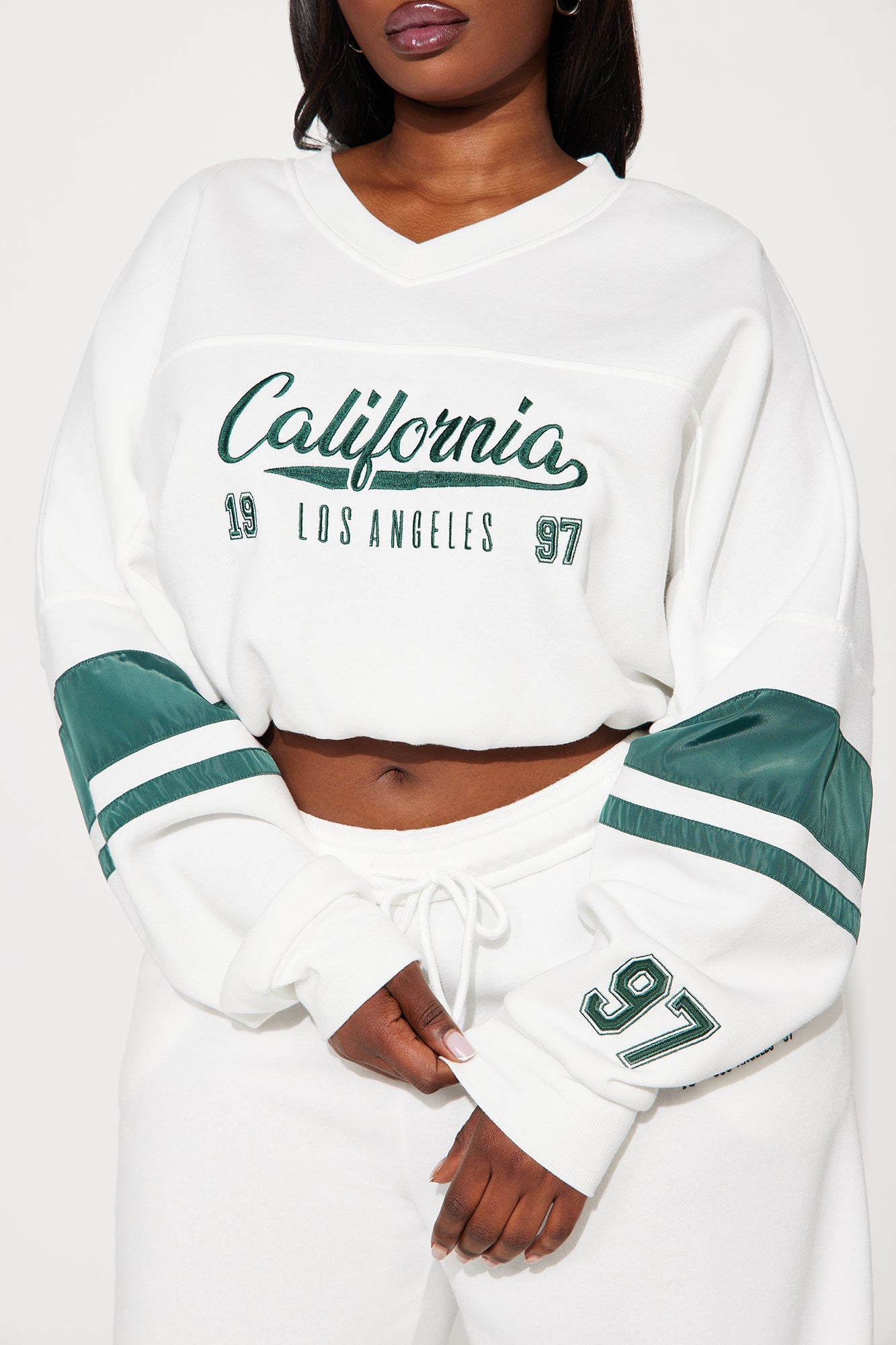 California Dreaming Athletic Sweatshirt - White