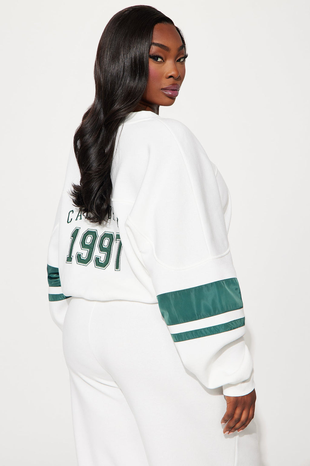 California Dreaming Athletic Sweatshirt - White