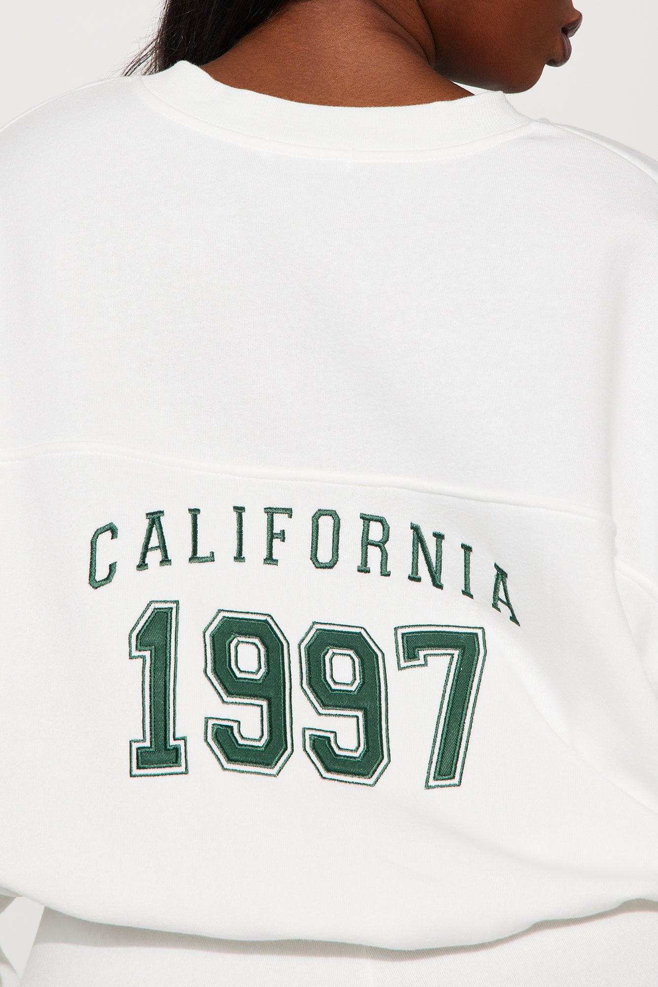 California Dreaming Athletic Sweatshirt - White