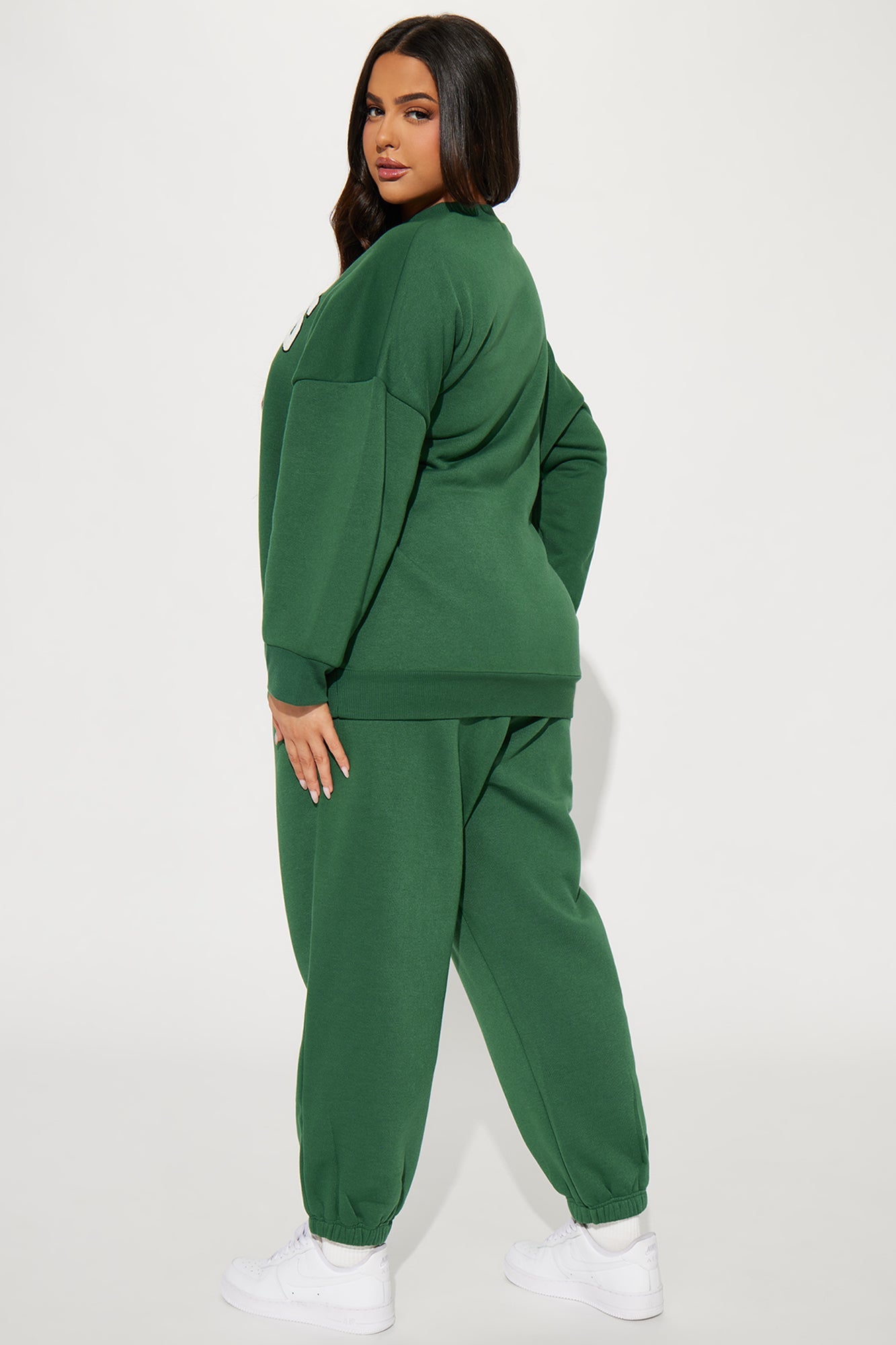 Staying In Paris Jogger Set - Hunter