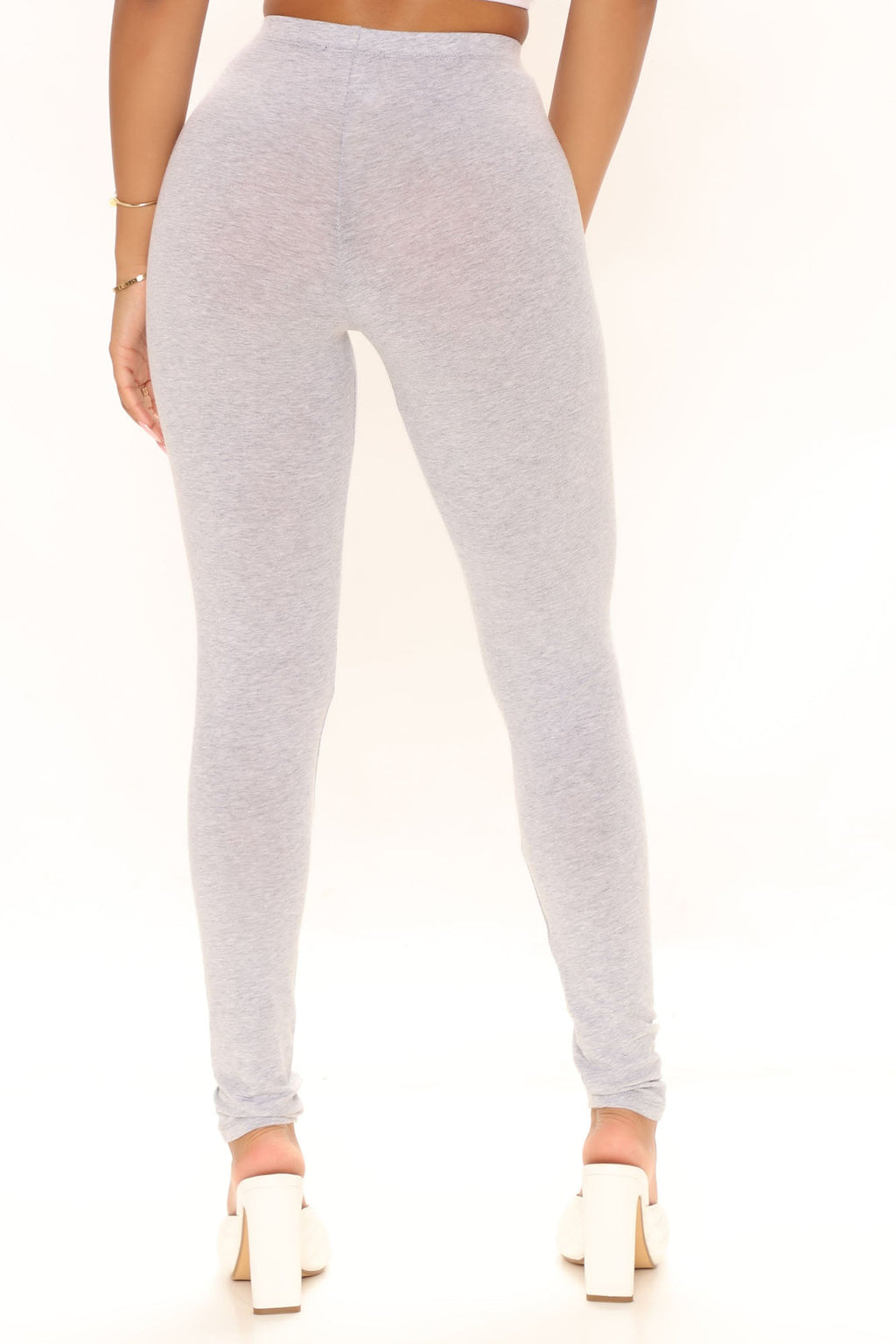 Kim Basic Legging - Heather Grey