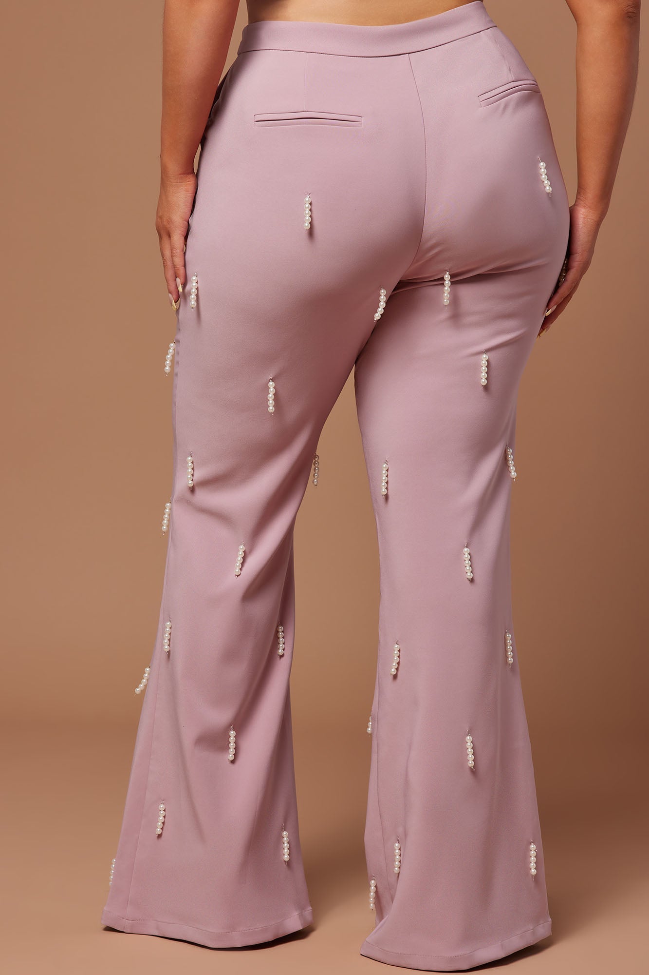 Bella Embellished Pant - Mauve