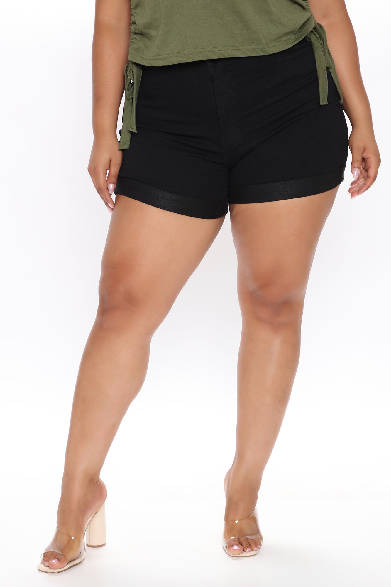 Carter Denim Shorts - Black