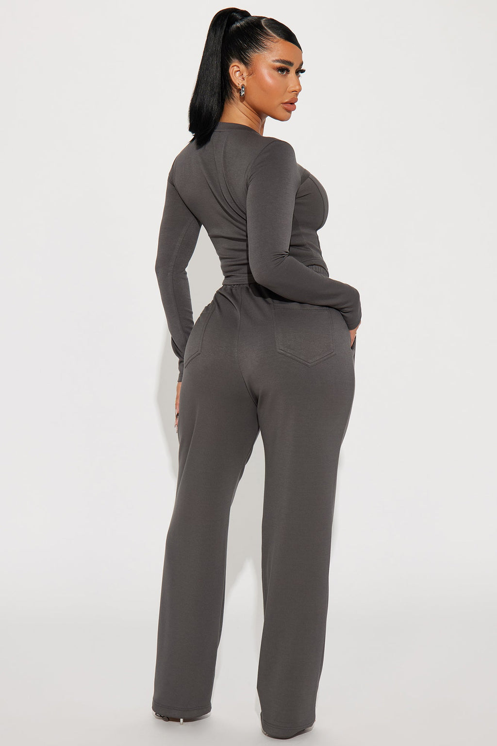 Weekend Moment Pant Set - Charcoal