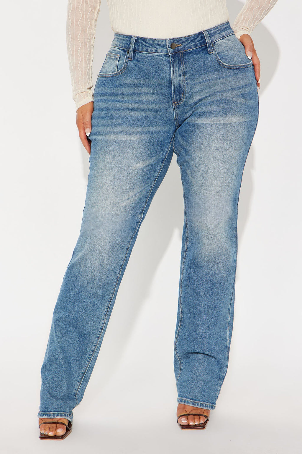 Tall Sicily Straight Leg Jeans - Medium Wash