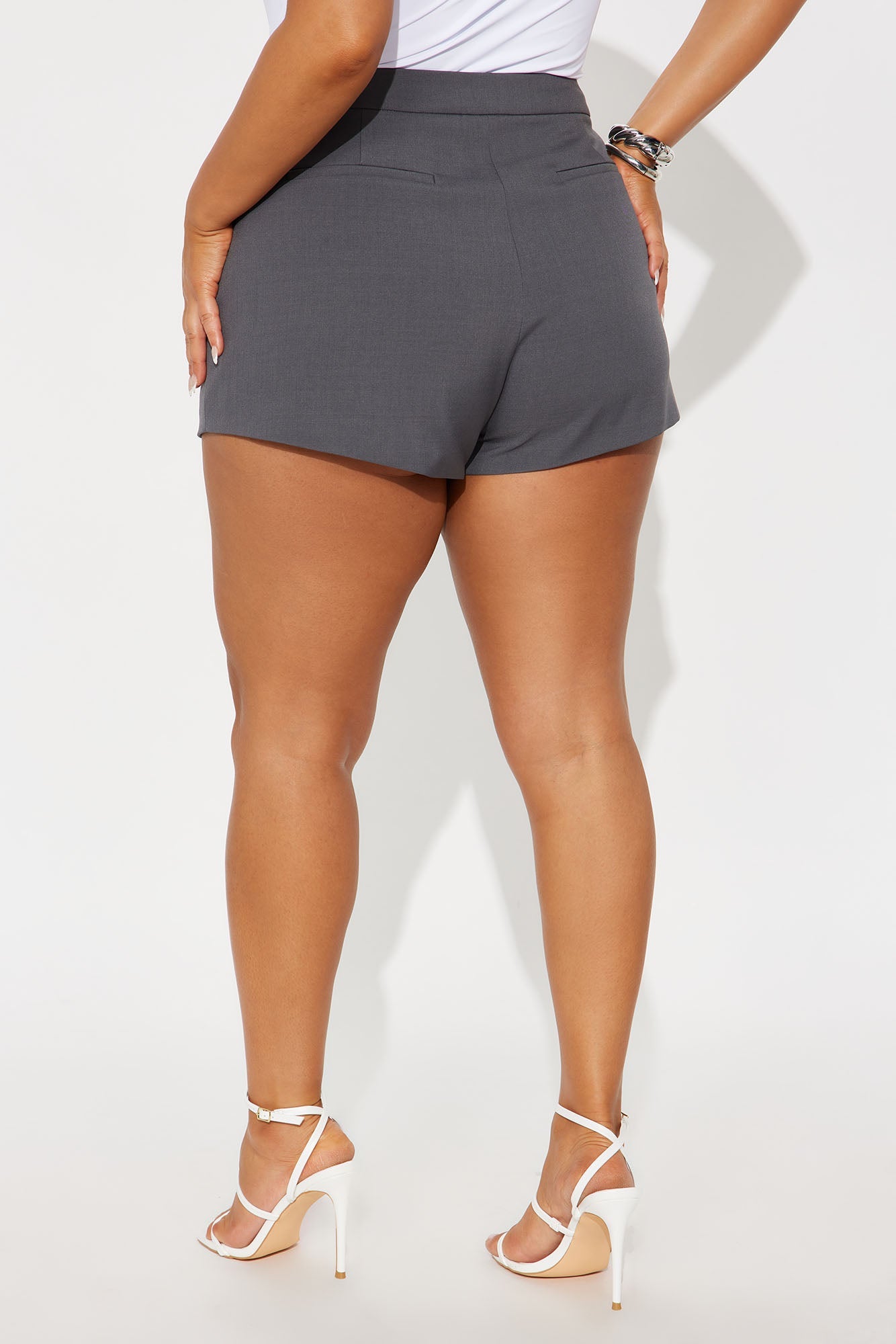 Ines Business Micro Trouser Hot Short - Grey