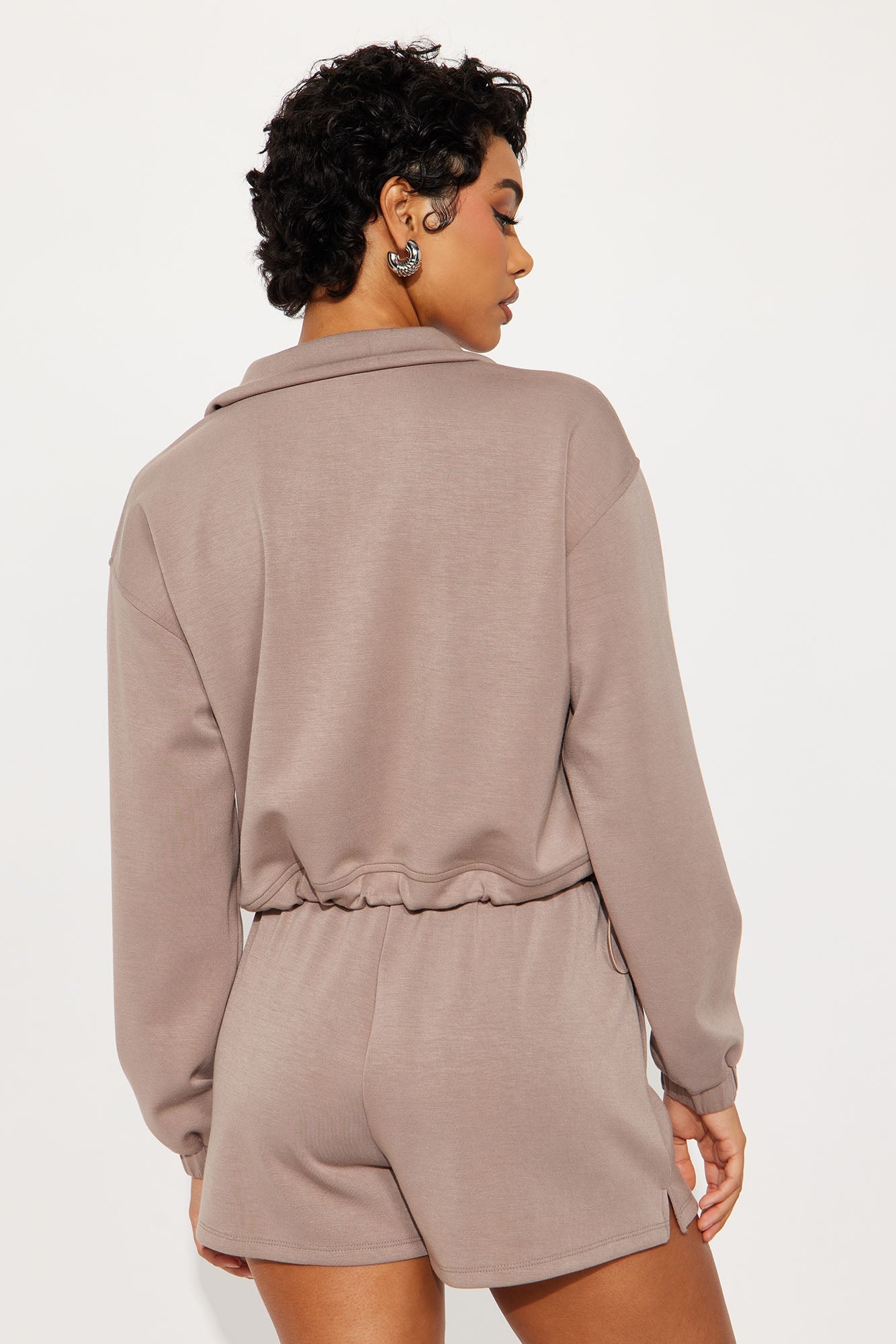 Half Time Scuba Short Set - Taupe