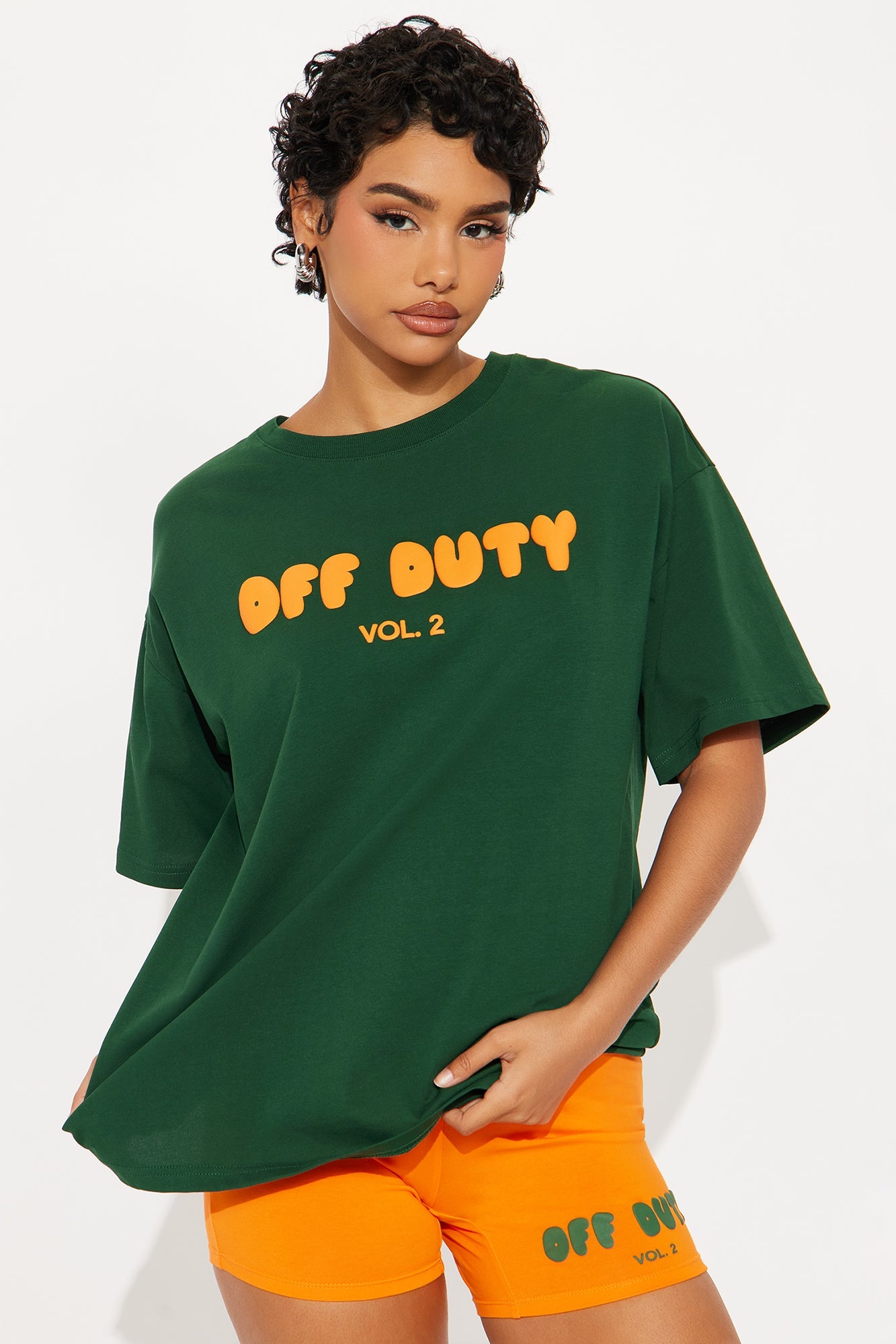 Off Duty Biker Short Set - Hunter