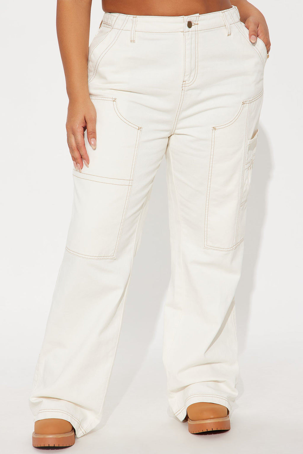 Pocketful Of Love Straight Leg Jeans - Off White