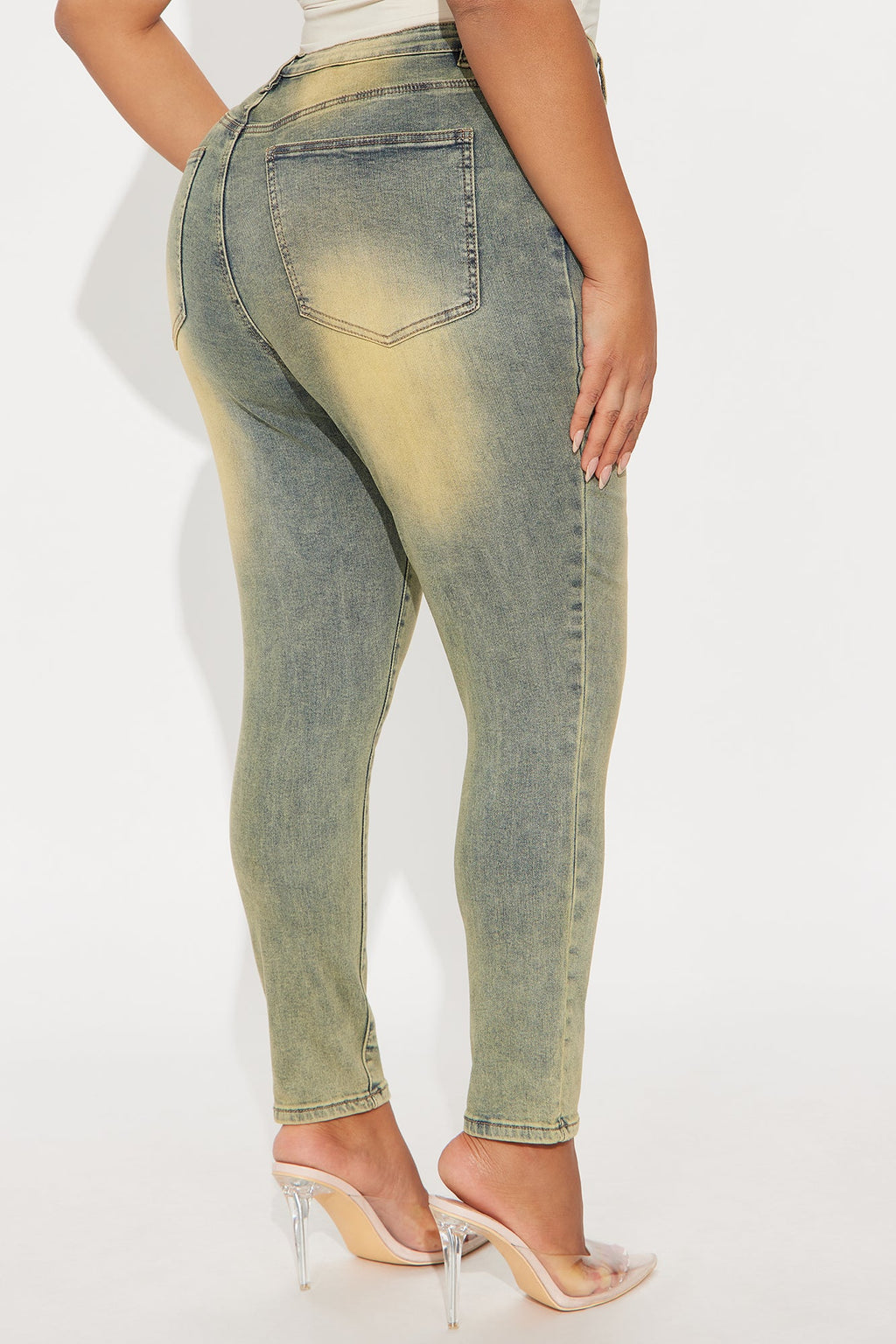 Great Shape High Rise Skinny Jeans - Vintage Wash