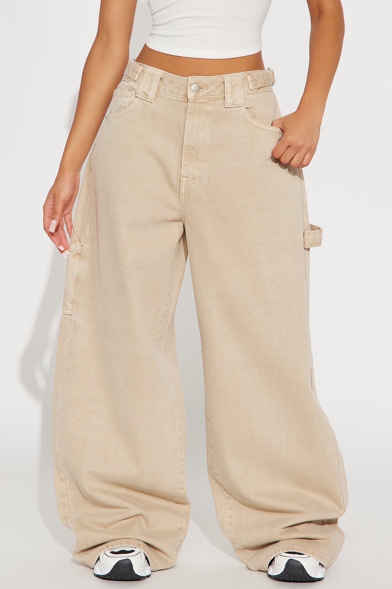 Everything You Want Wide Leg Pant - Tan
