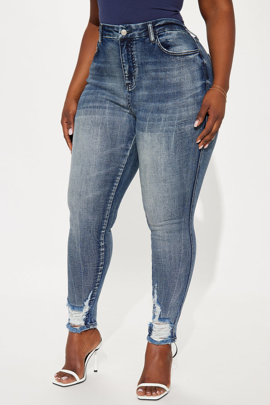 Long Story Short Sculpting Stretch Skinny Jeans - Medium Wash