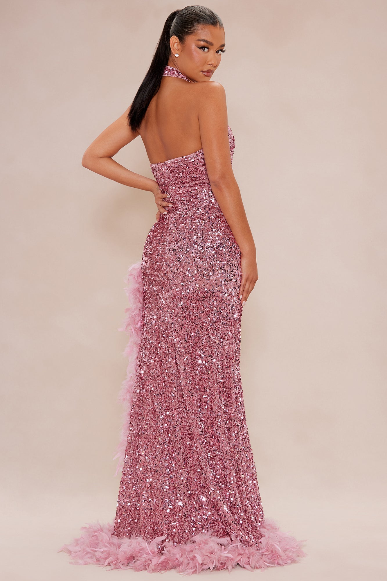 Alani Sequin Gown - Mauve