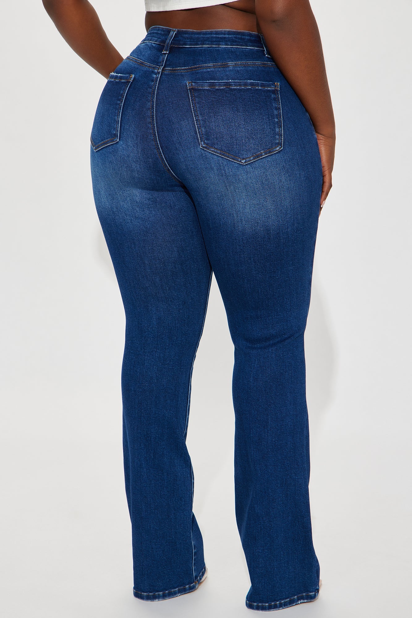 Devyn Stretch Bootcut Jeans - Dark Wash