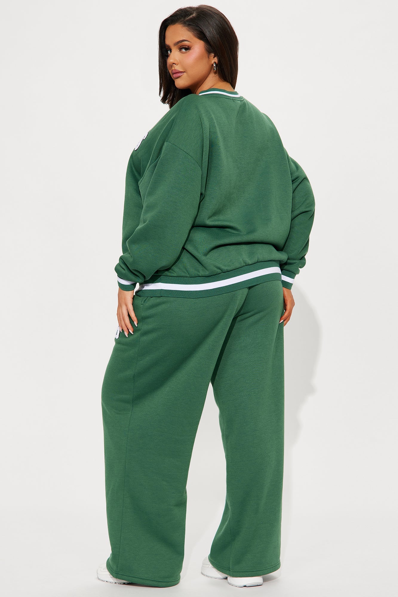 In Los Angeles Fleece Pant Set - Hunter