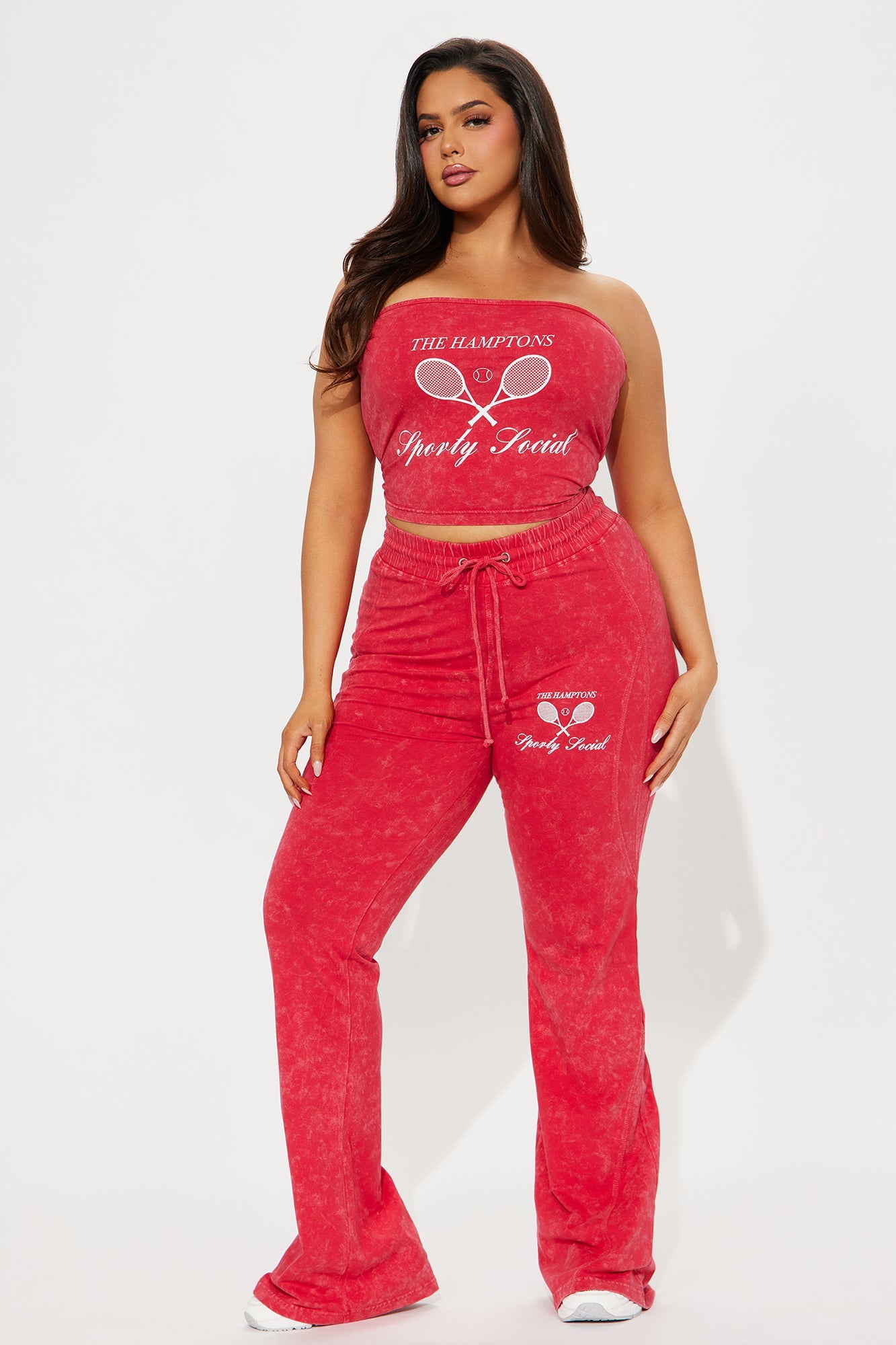 The Hamptons Sporty Tube Top - Hot Pink