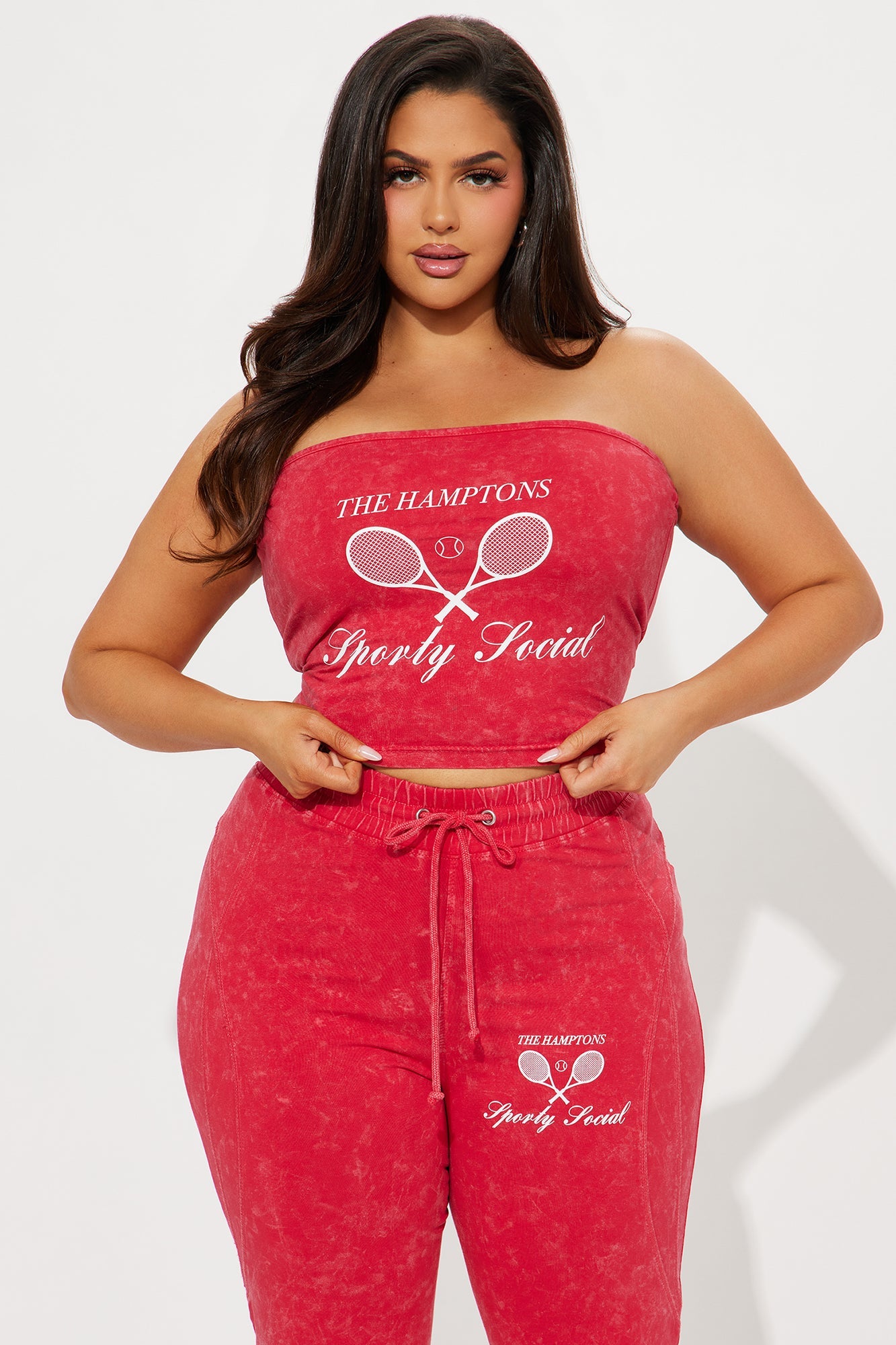 The Hamptons Sporty Tube Top - Hot Pink