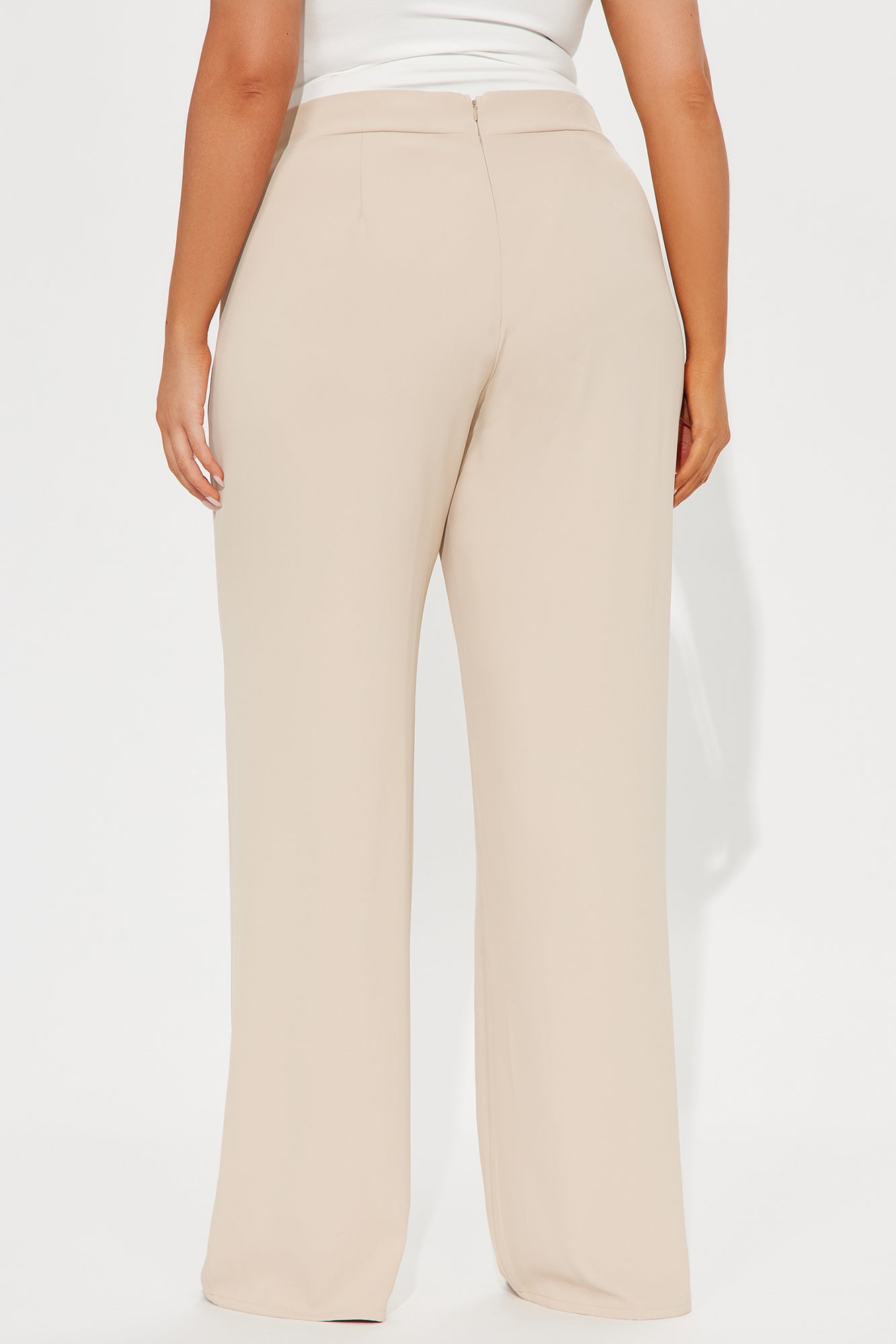 Vicky High Waisted Dress Pants - Taupe