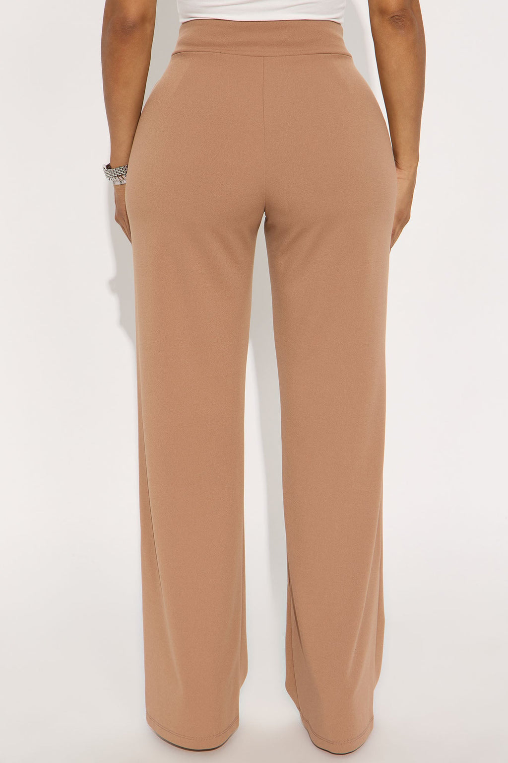 Office Tea Straight Leg Trouser Pant - Mocha
