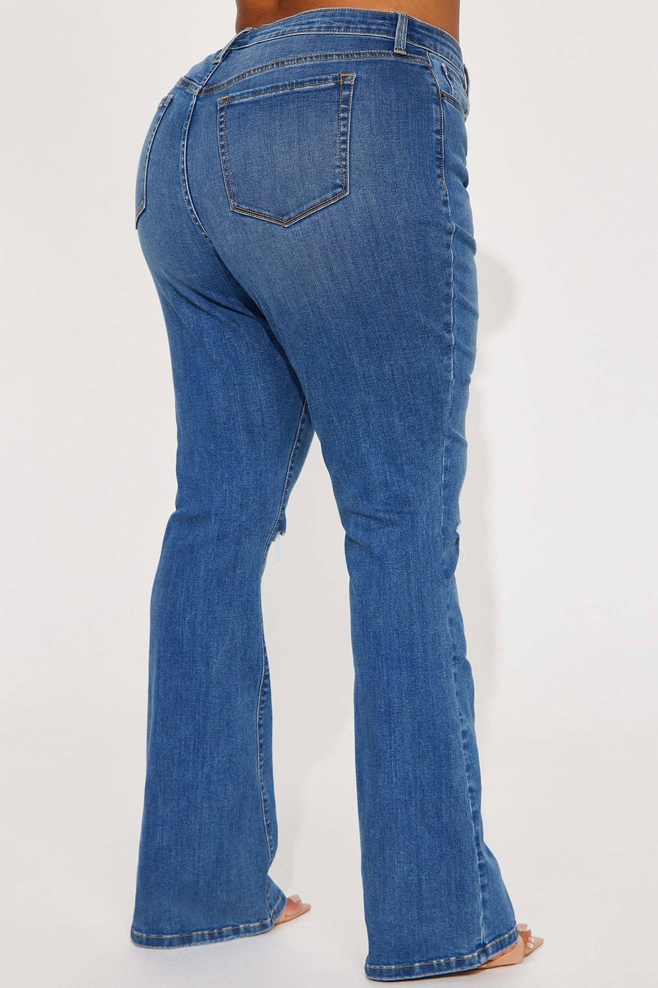 Pleasure Seeker Soft Stretch Flare Jeans - Dark Wash