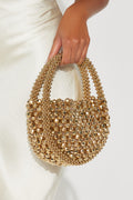 Golden Disco Doll Handbag - Gold