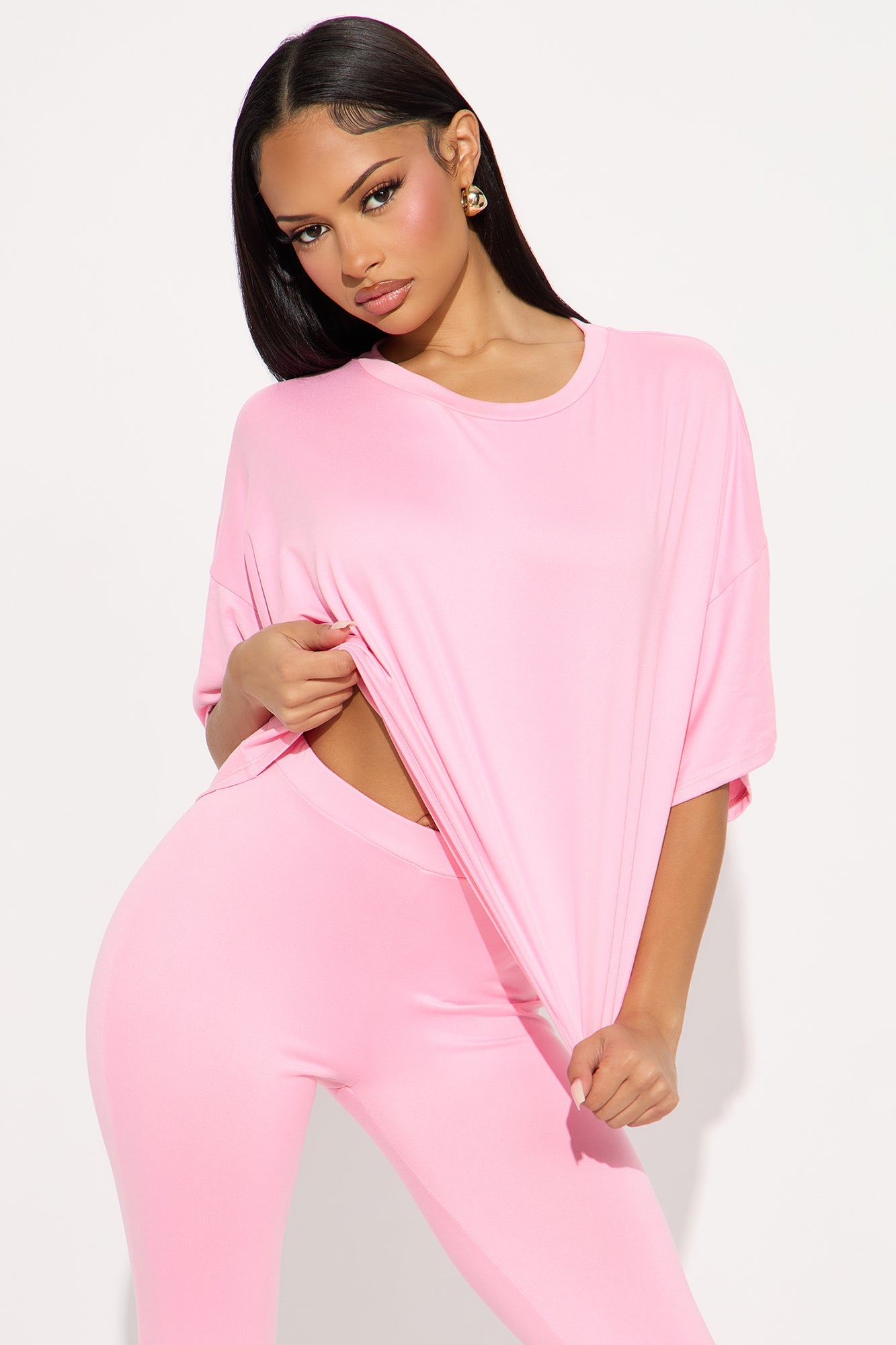 Morning Classes Capri Set - Pink