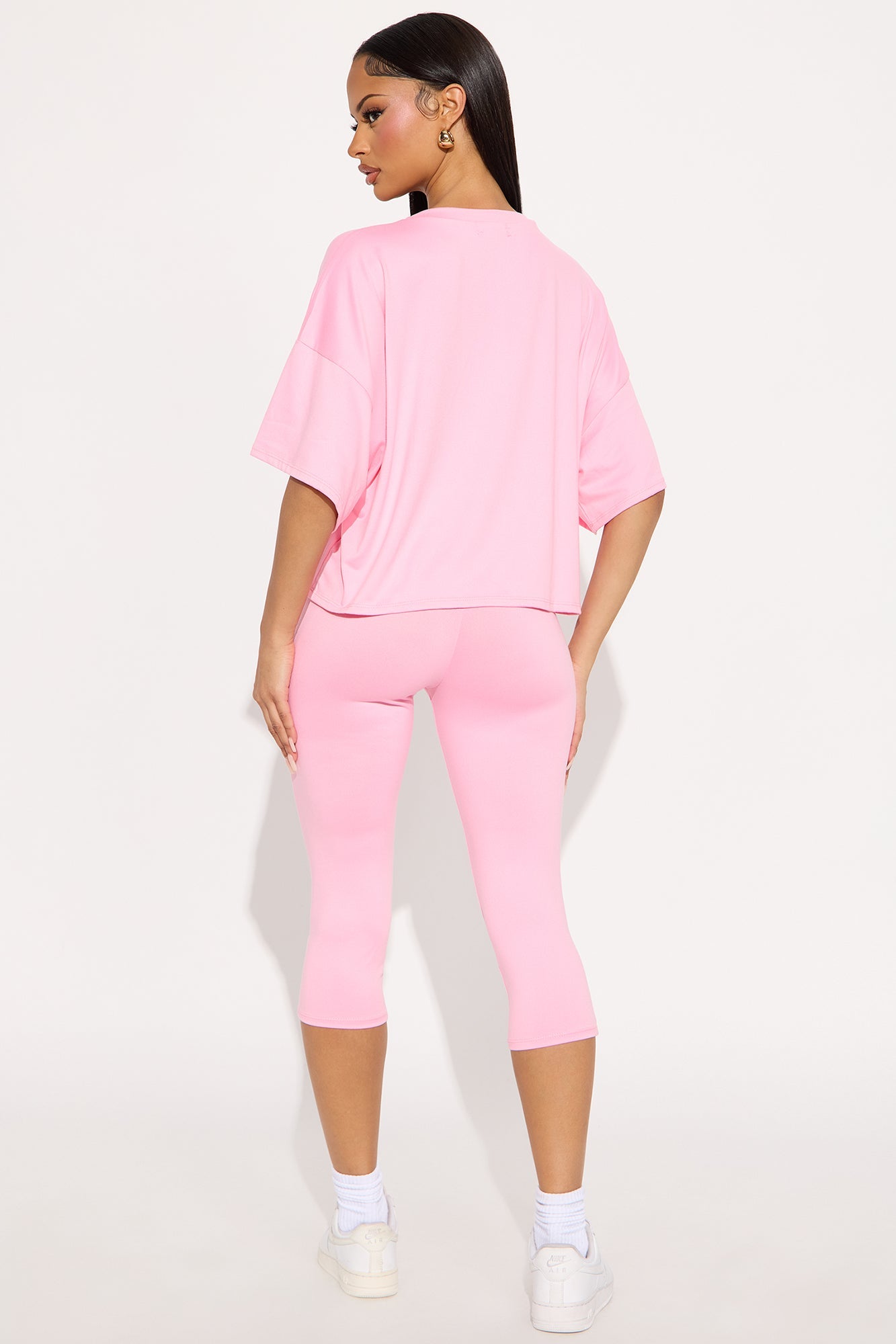 Morning Classes Capri Set - Pink