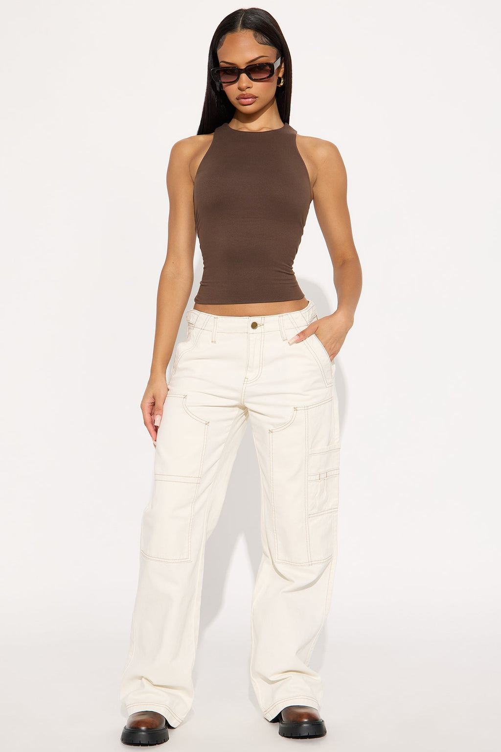 Pocketful Of Love Straight Leg Jeans - Off White