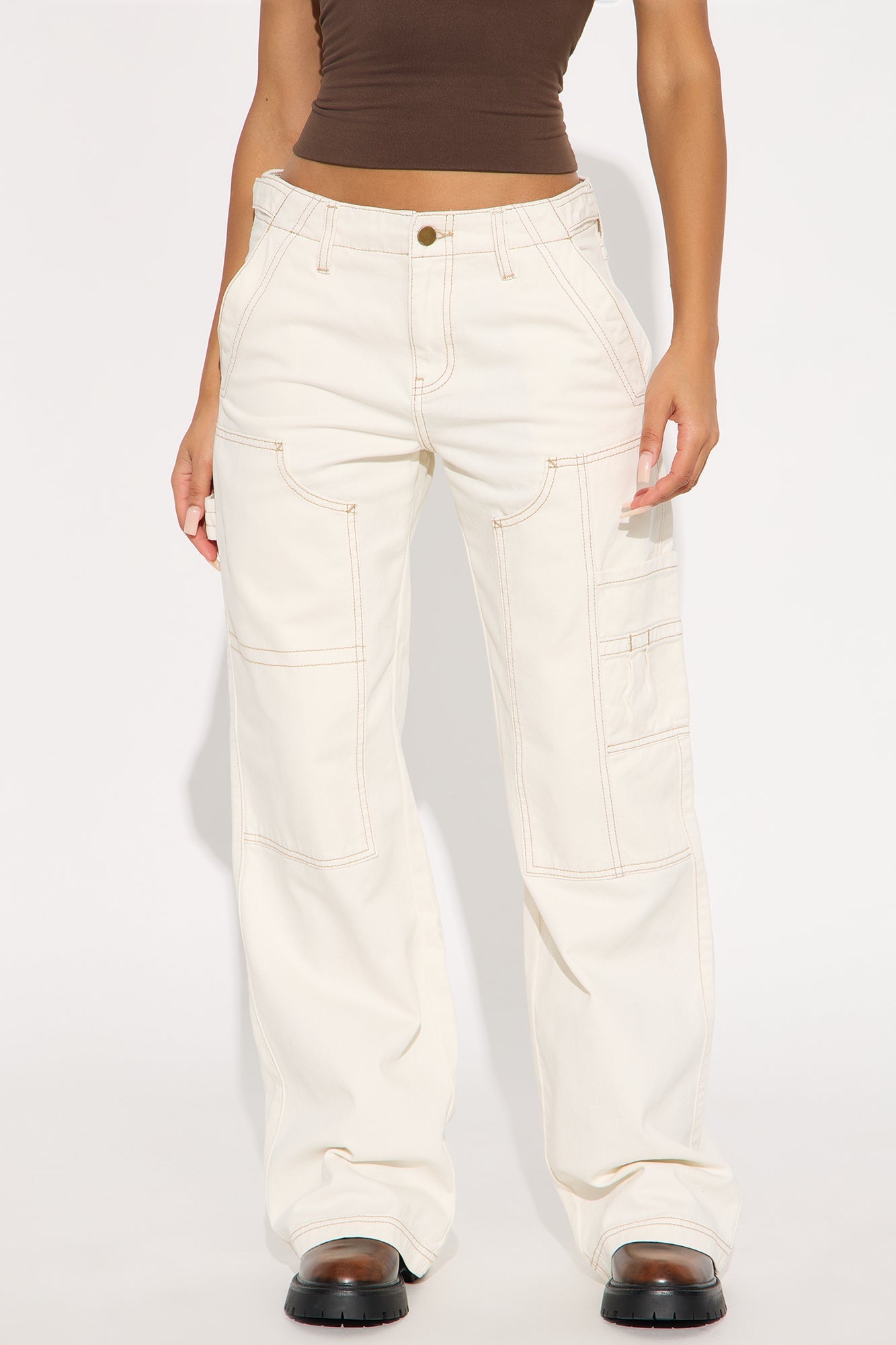 Pocketful Of Love Straight Leg Jeans - Off White