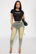 Great Shape High Rise Skinny Jeans - Vintage Wash