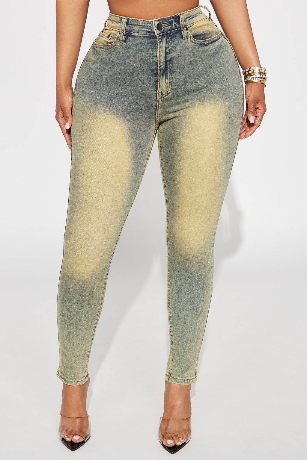 Great Shape High Rise Skinny Jeans - Vintage Wash