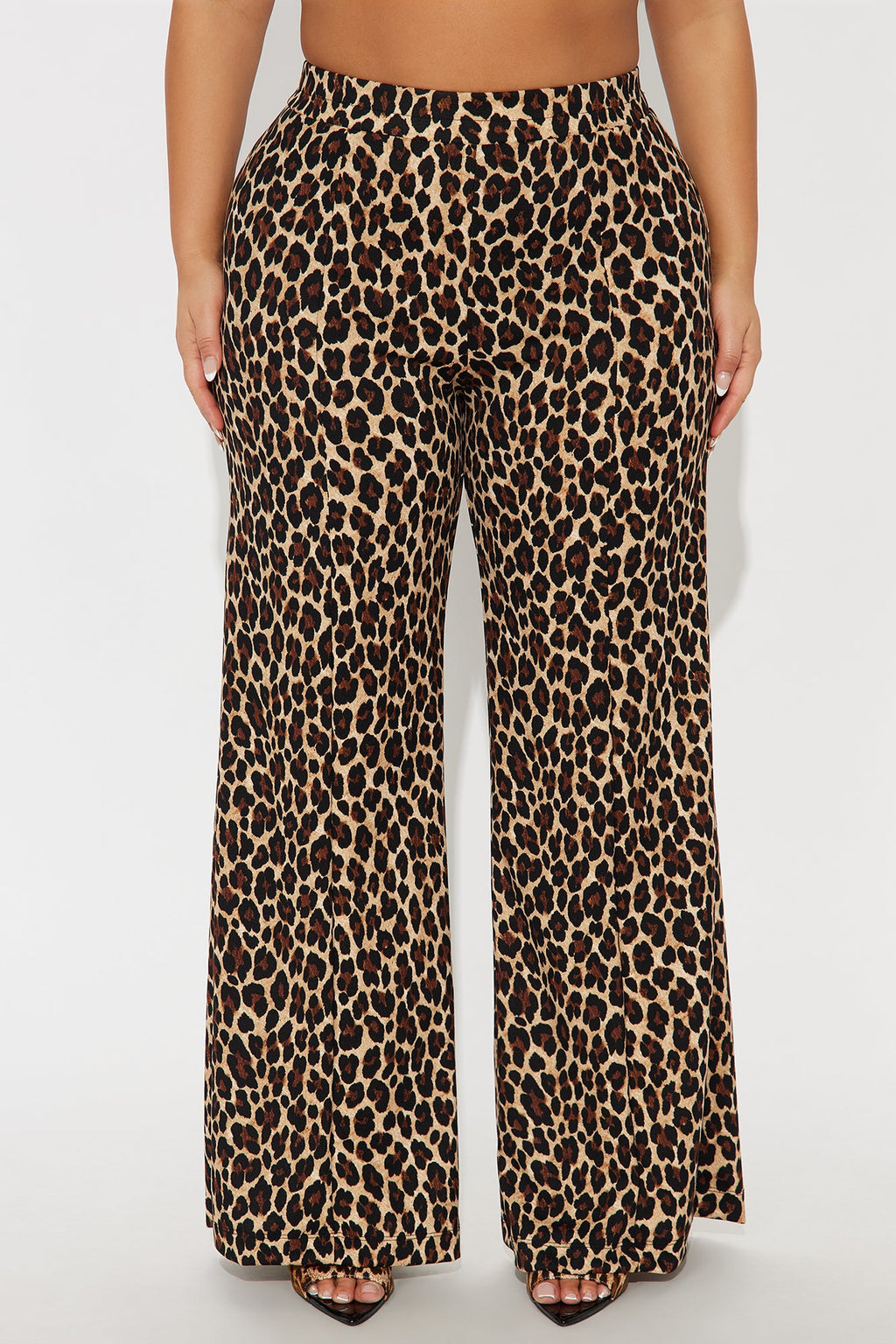 On The Hunt Wide Leg Leopard Trouser Pant - Leopard