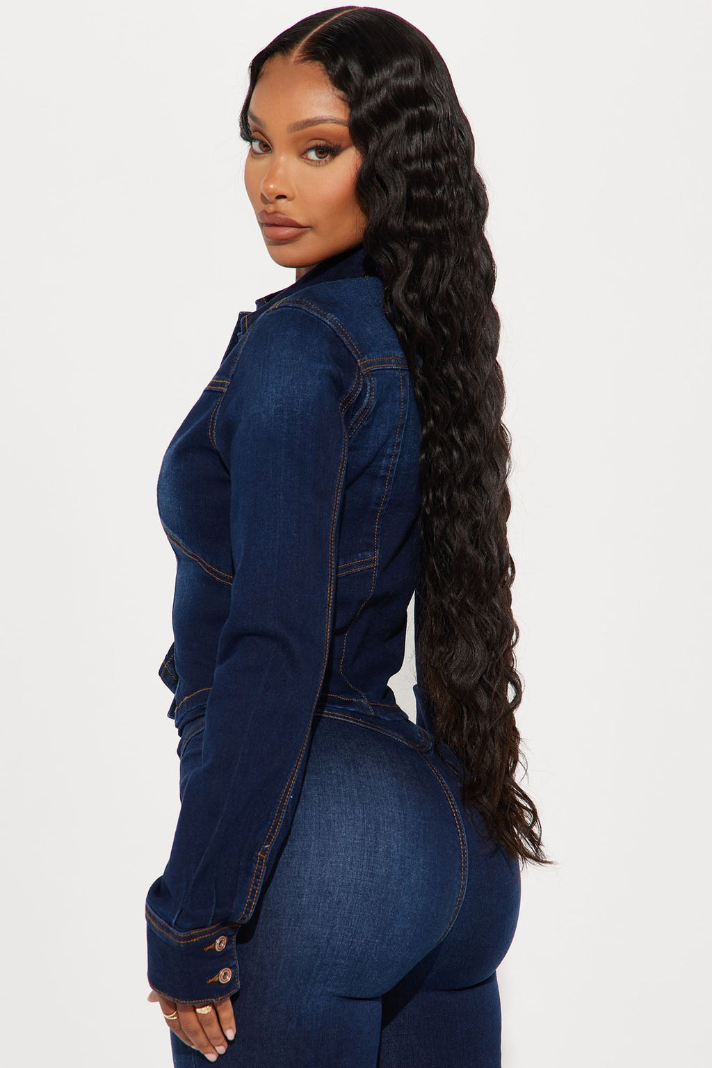 Rosemary Stretch Denim Jacket - Dark Wash