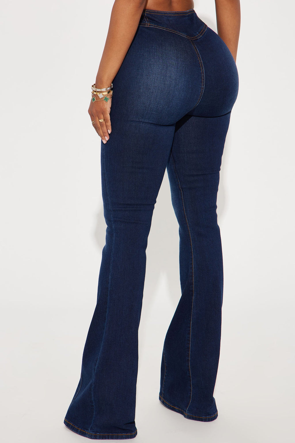 Rosemary Stretch Flare Jeans - Dark Wash