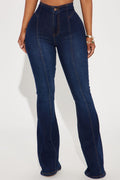 Rosemary Stretch Flare Jeans - Dark Wash