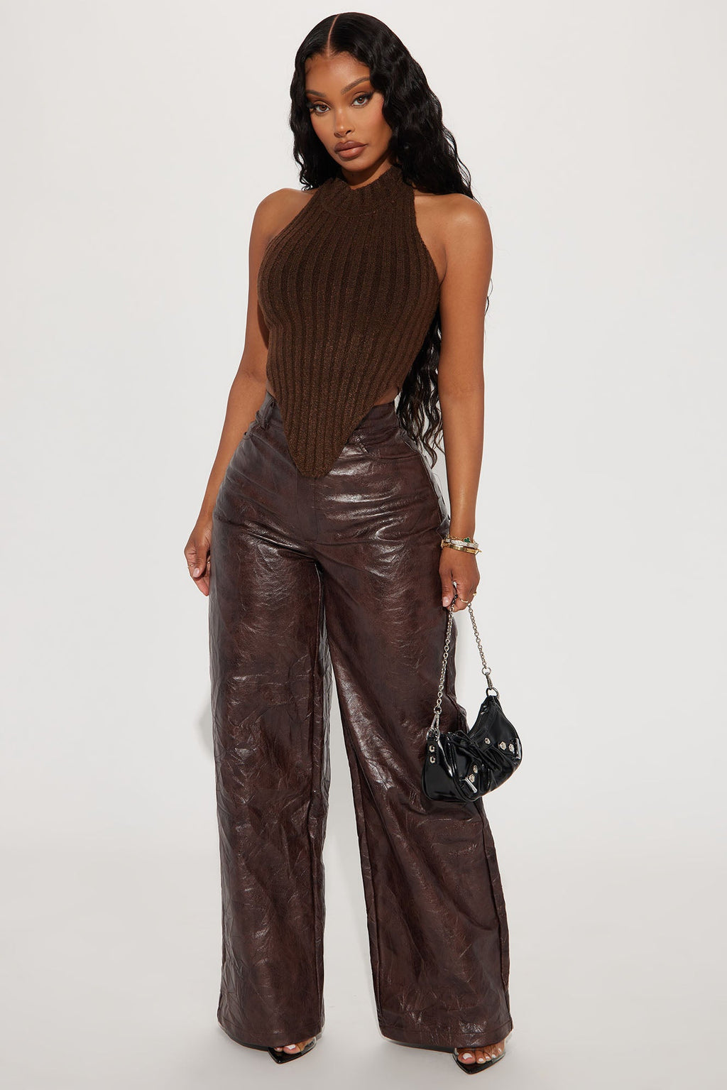 Kinslie Sweater Top - Chocolate