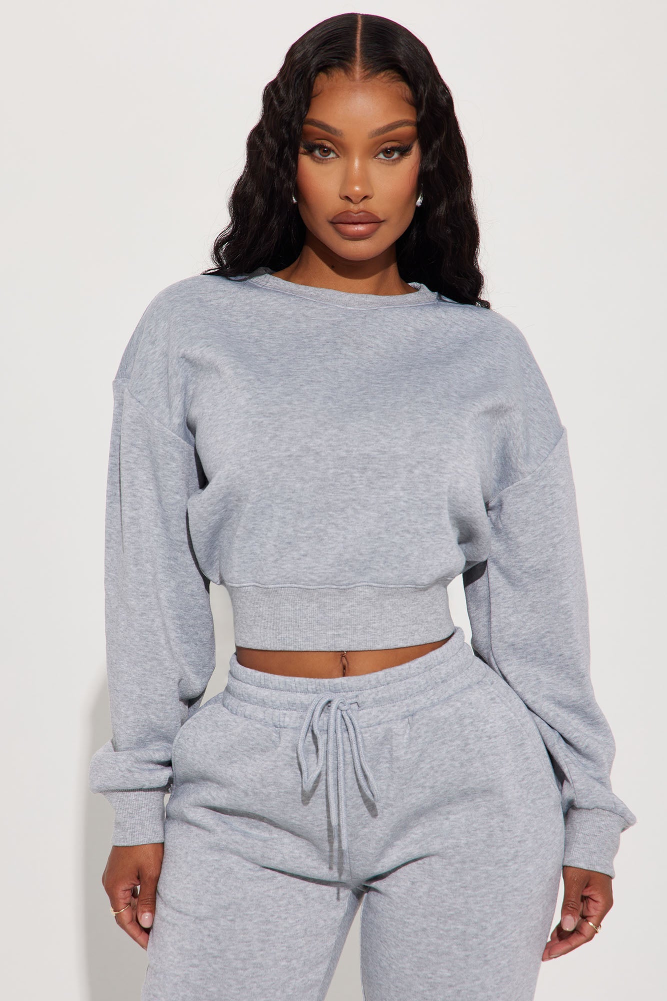 Candice Lounge Crew Neck - Heather Grey
