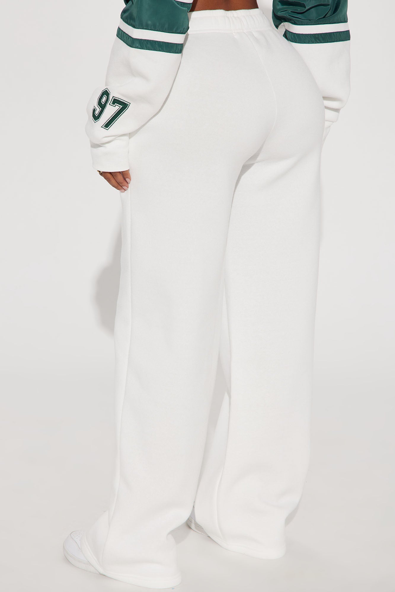 California Dreaming Athletic Wide Leg Pant - White