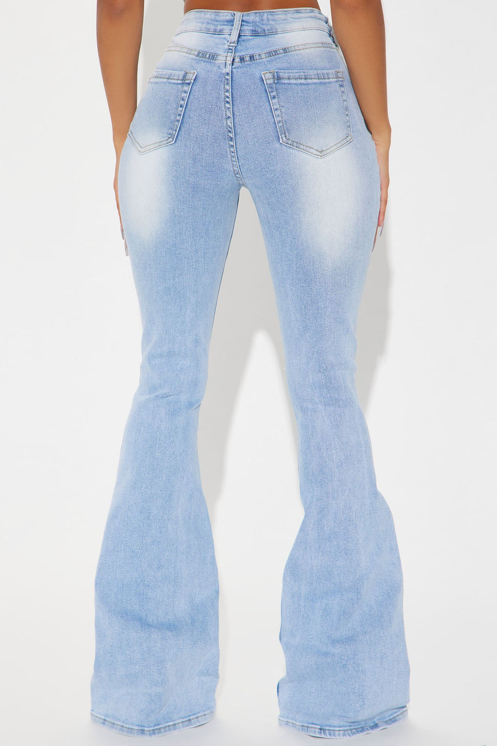 Tall Girl Bye High Rise Flare Jeans - Light Blue Wash