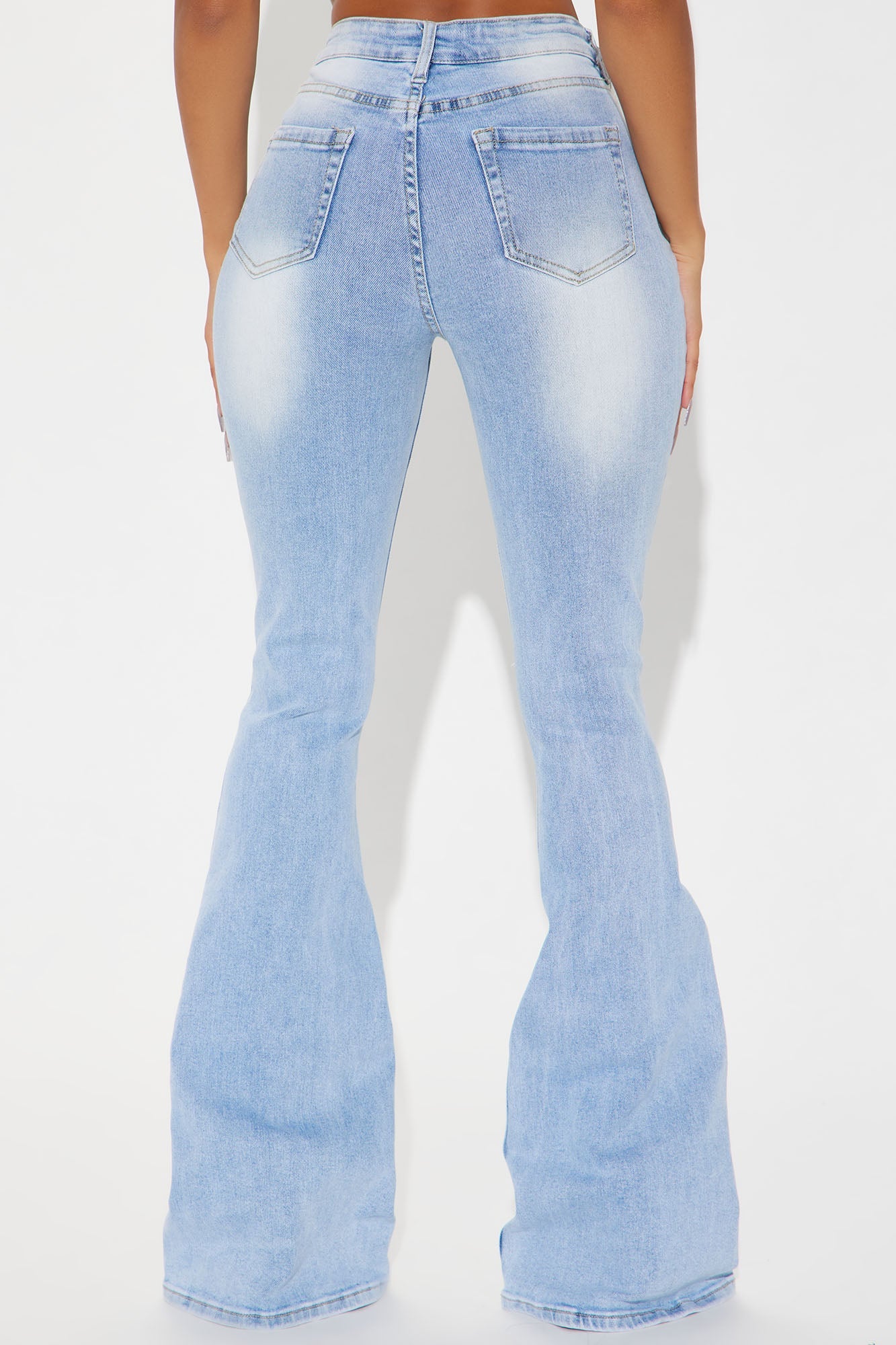 Tall Girl Bye High Rise Flare Jeans - Light Blue Wash