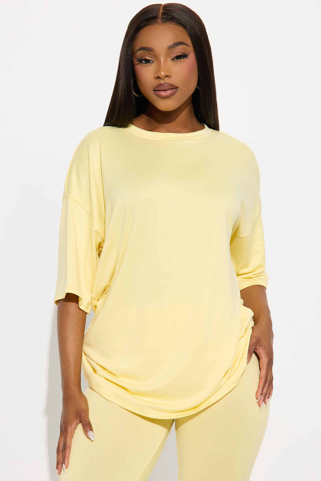 Weekend Vibes Capri Set - Yellow