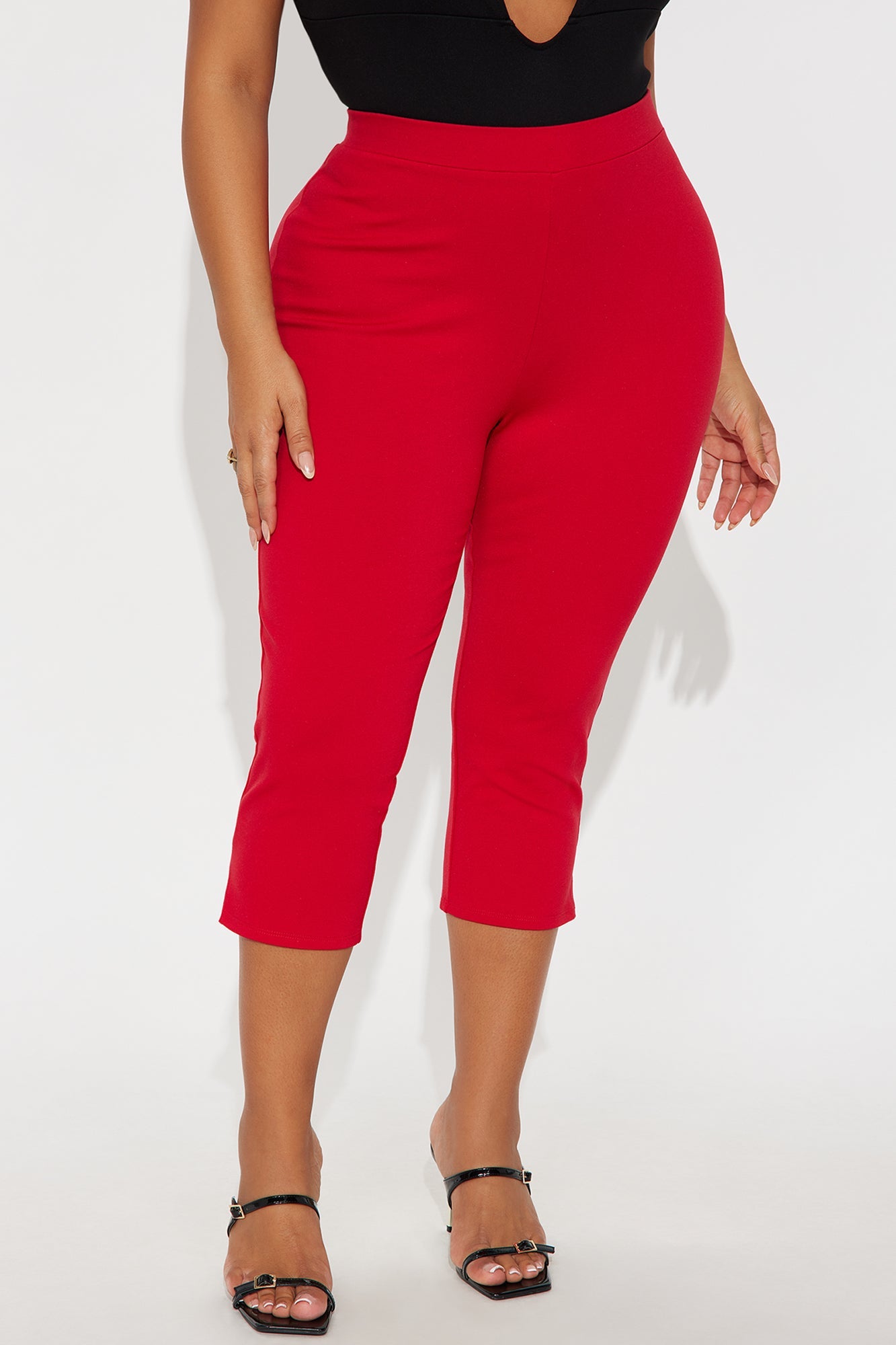 All My Potentials Capri Legging - Red