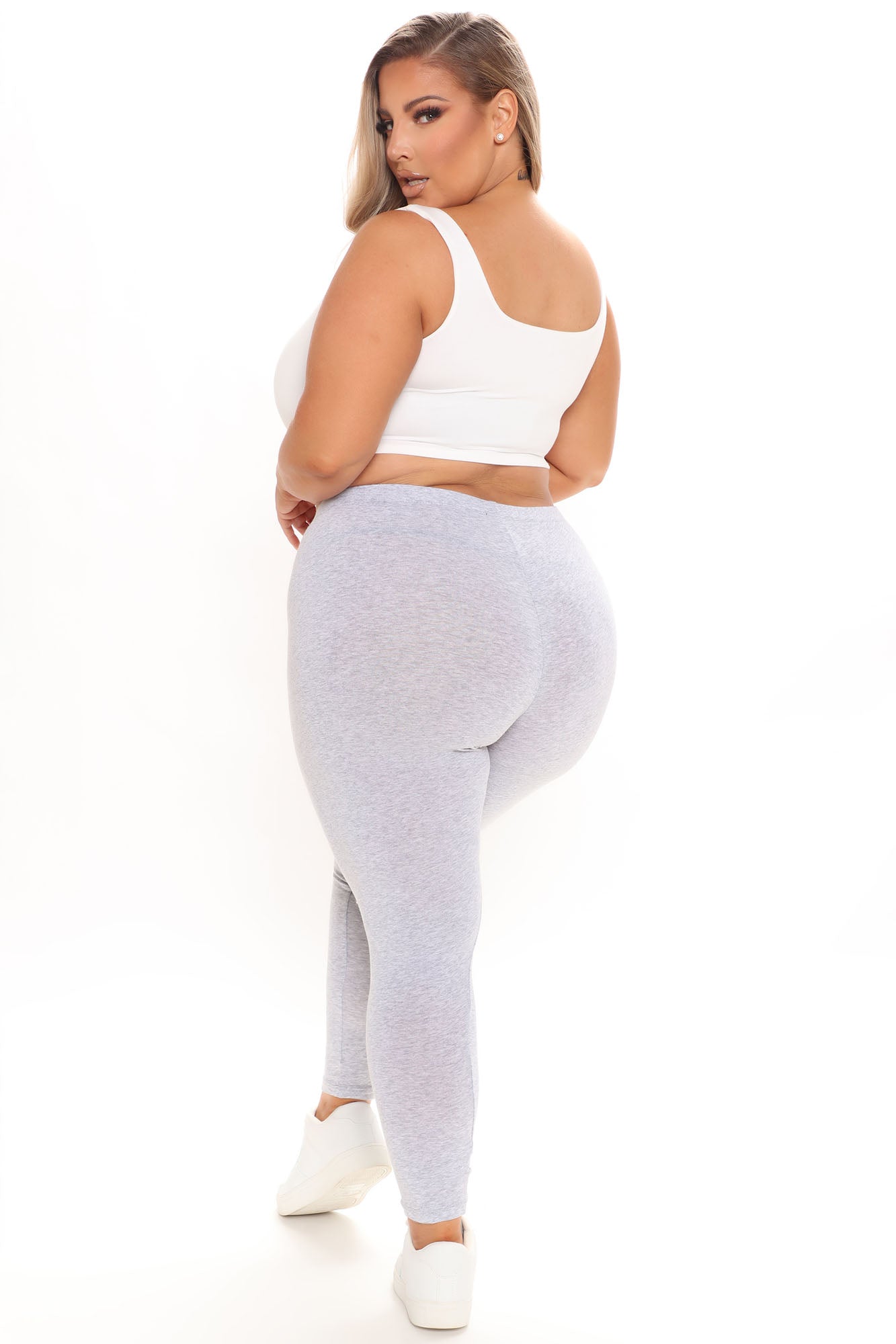 Kim Basic Legging - Heather Grey