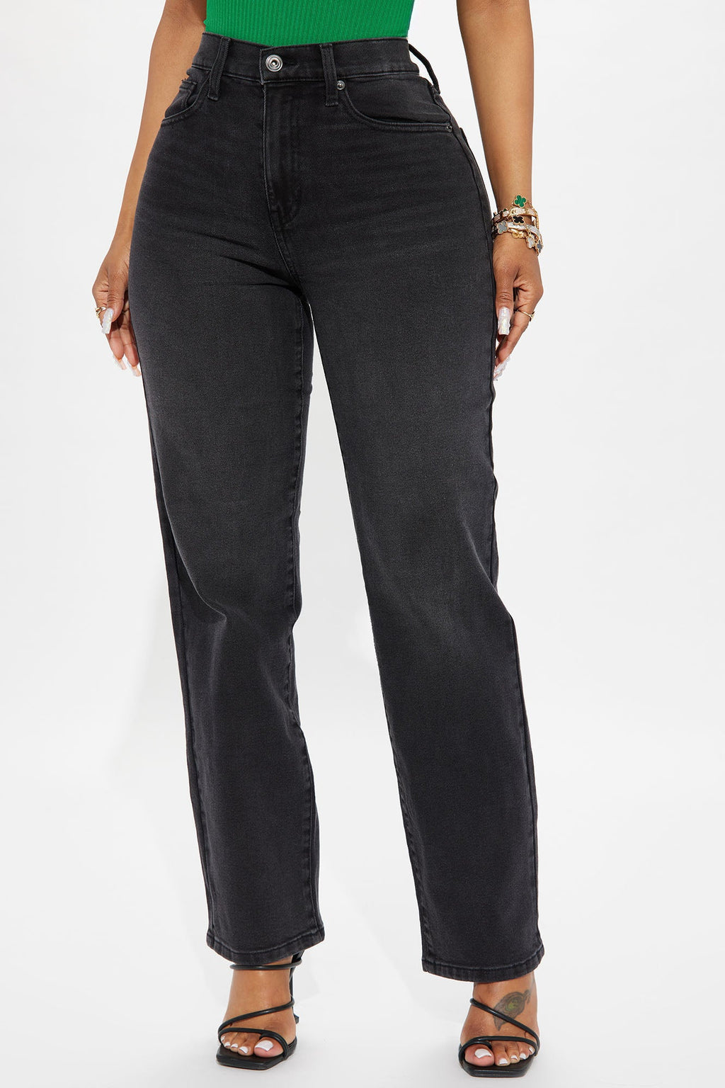 Nova 90s Straight Leg Jeans - Black Wash
