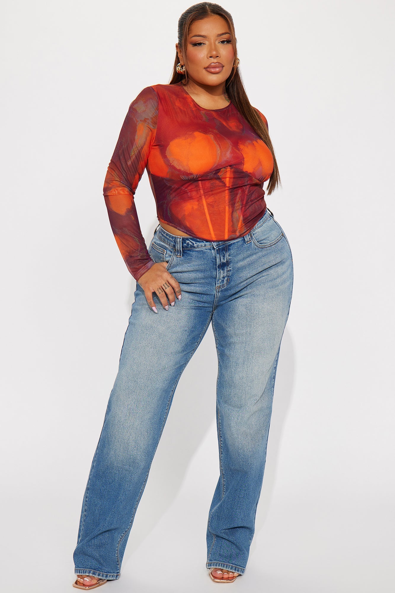 Sicily Straight Leg Jeans - Medium Wash